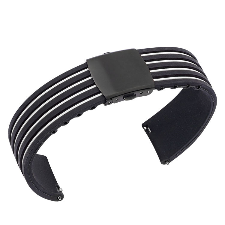 Ear Two-tone Striped Silicone Strap