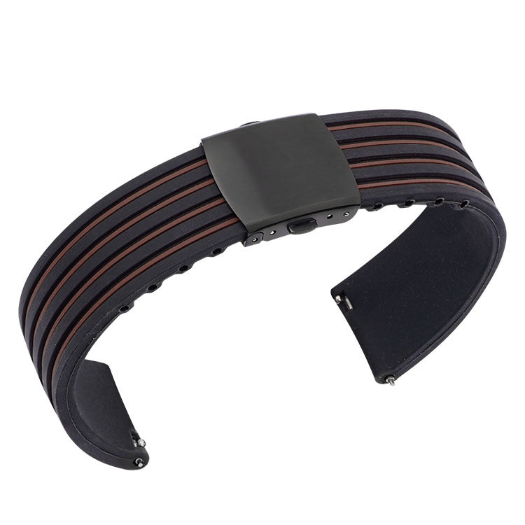 Ear Two-tone Striped Silicone Strap